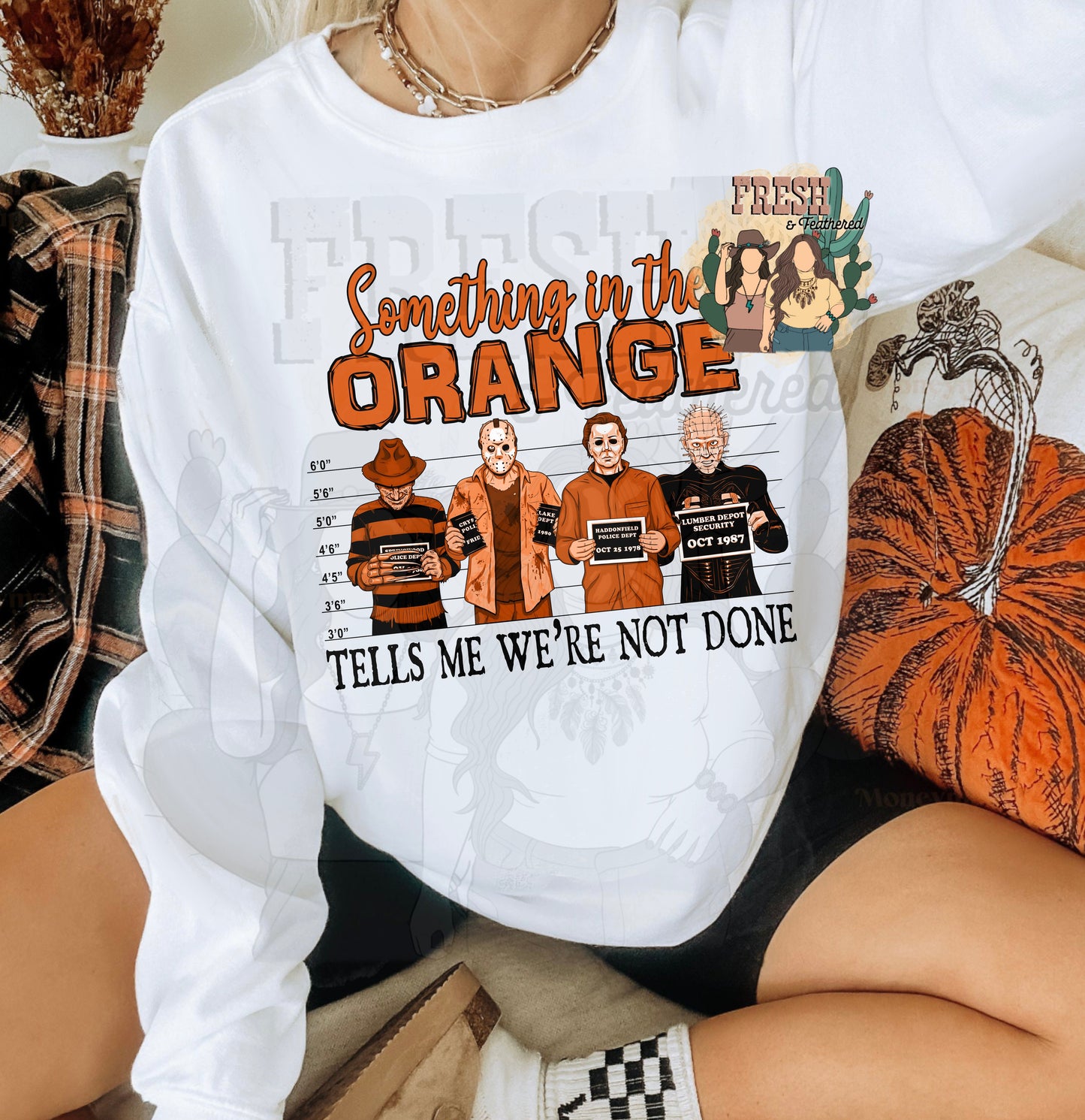 Something in The Orange Crewneck Sweatshirt