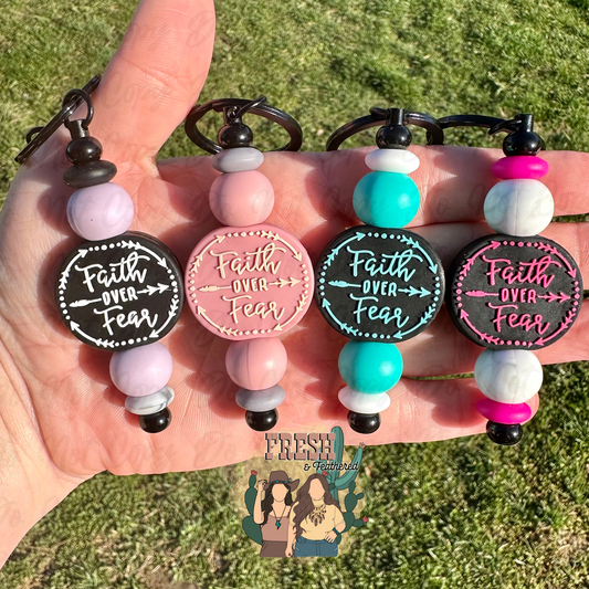 Faith Over Fear Keychain Bar