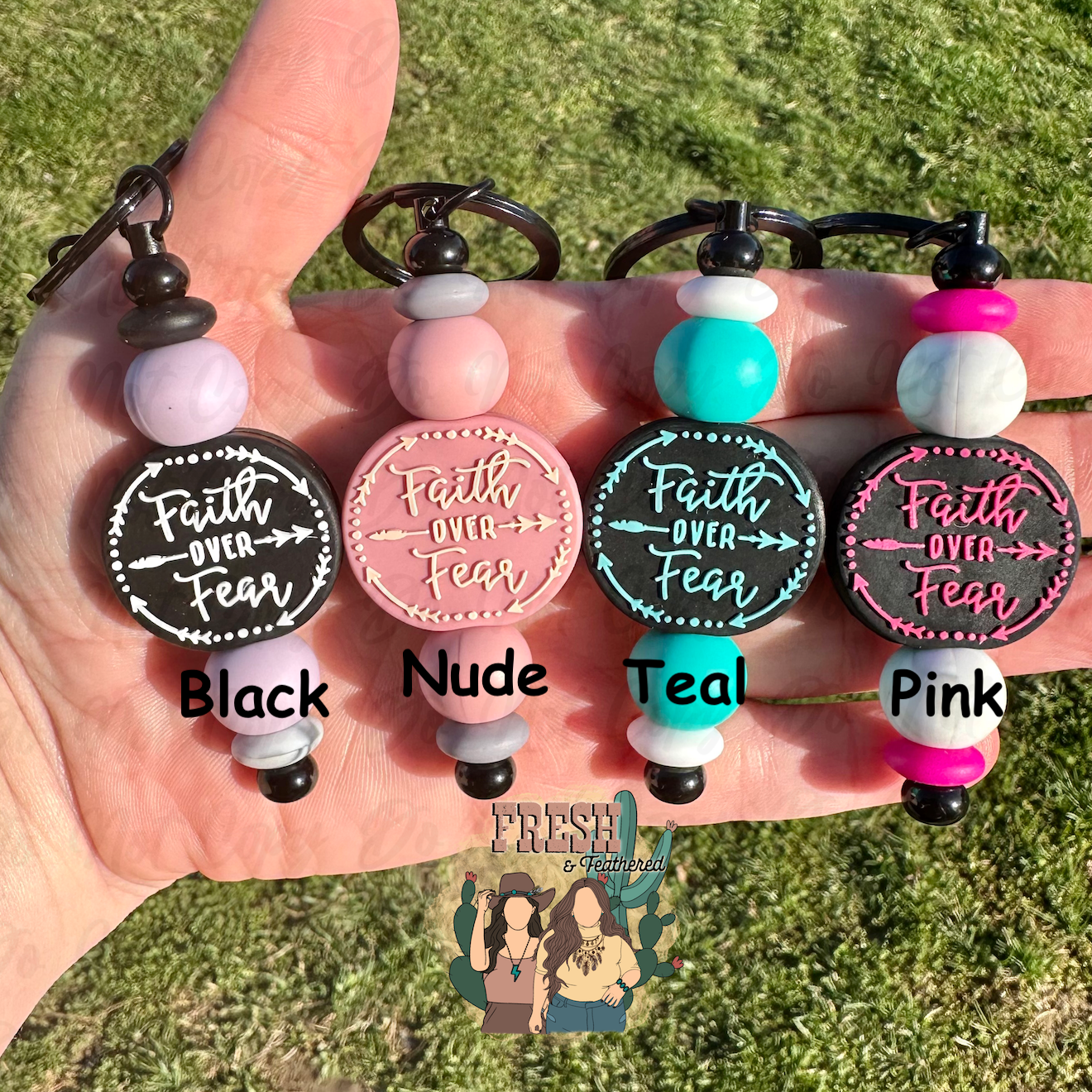 Faith Over Fear Keychain Bar